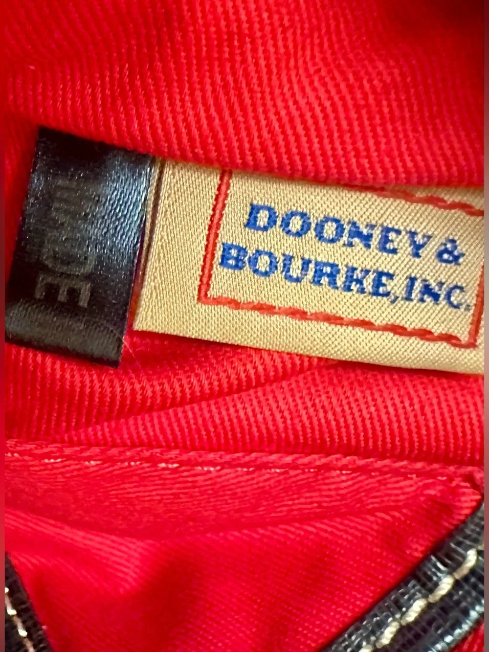 Dooney & Bourke Black Leather Dome Satchel with Crossbody Strap